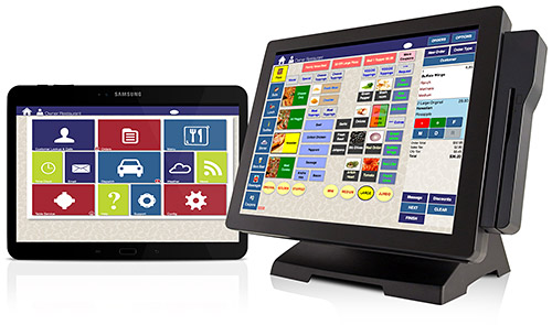 pos system and tablet